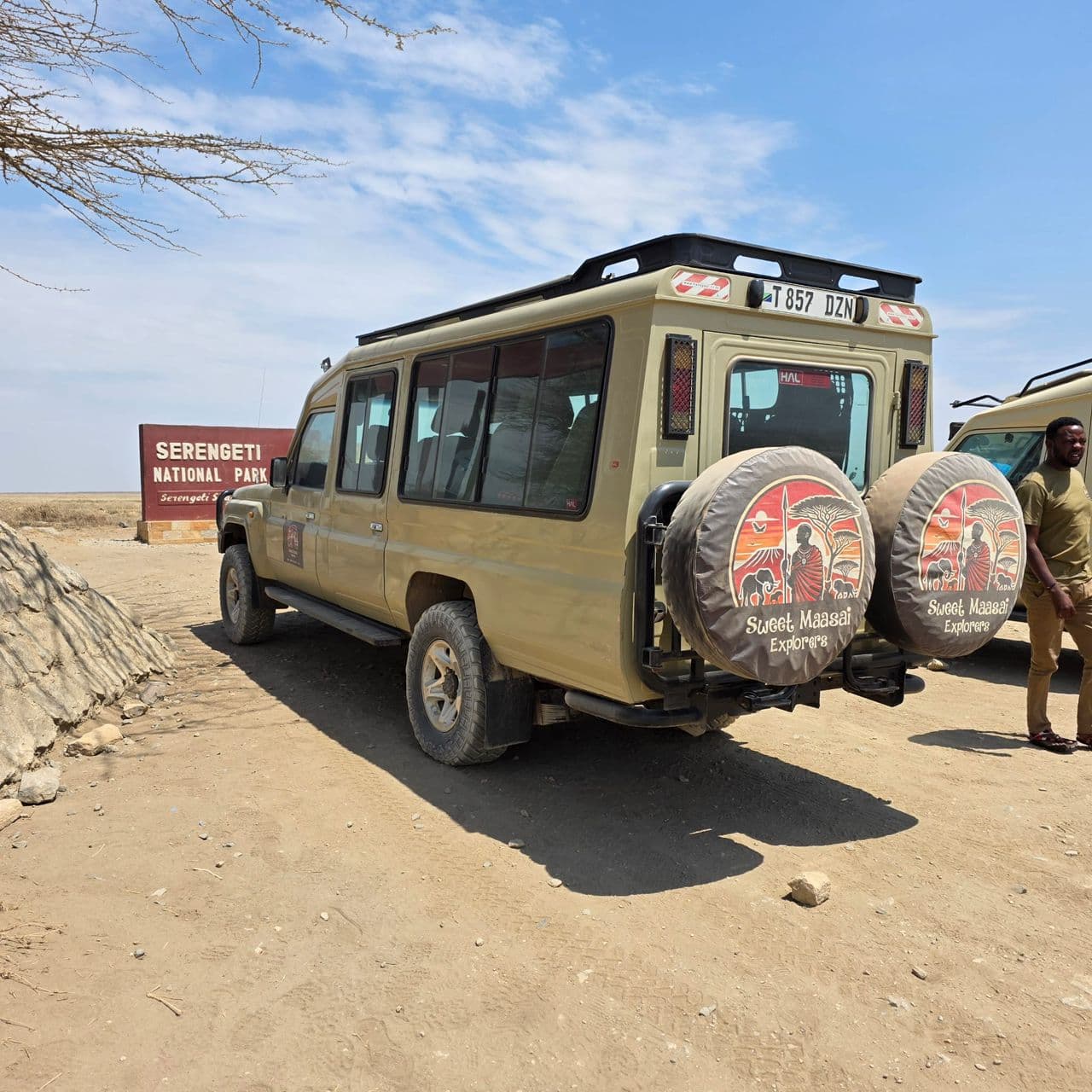 Tanzania safari jeep during a Serengeti National Park game drive